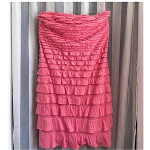 Strapless Coral Express Dress
